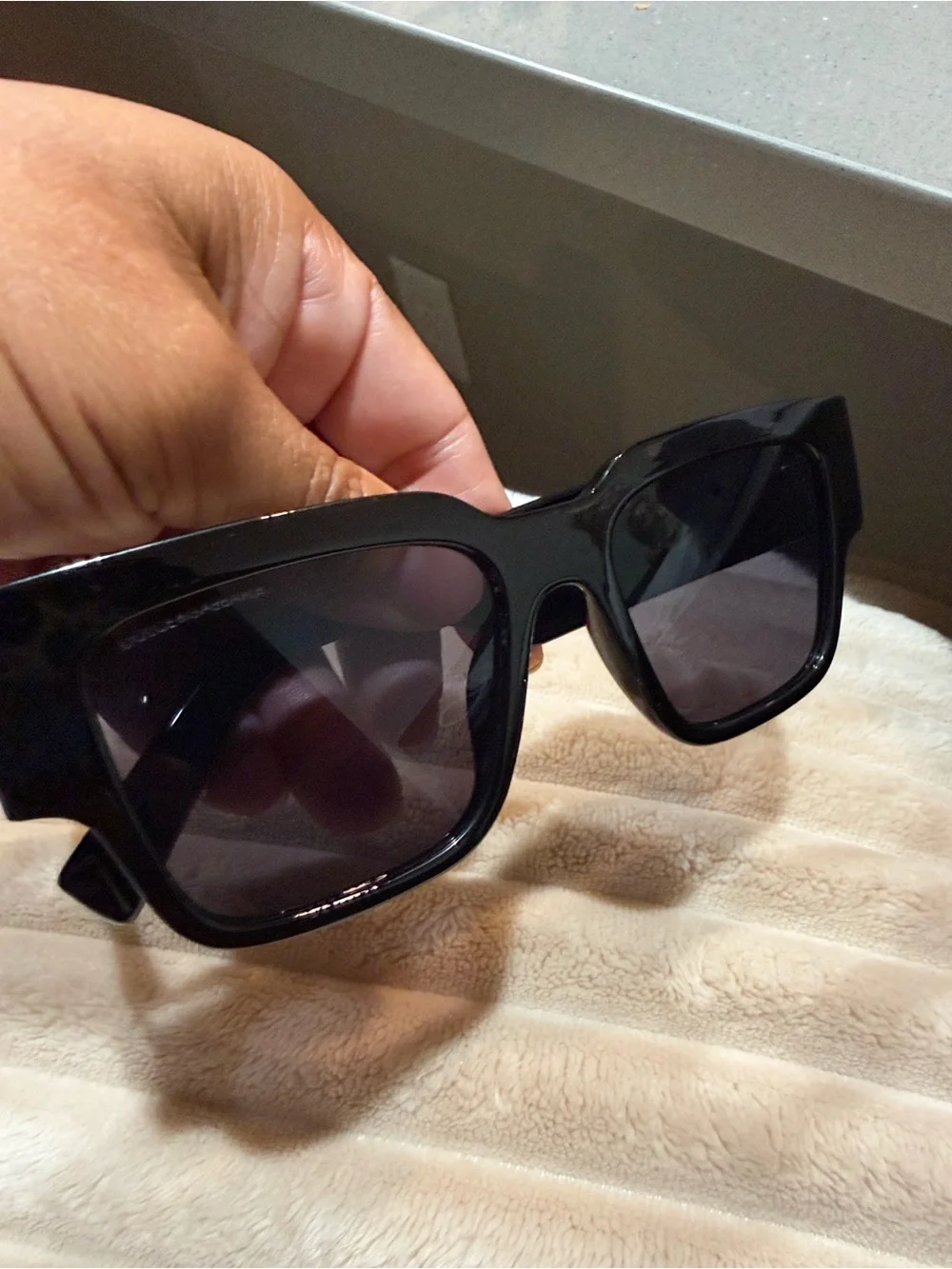 Oversized Black Square Sunglasses